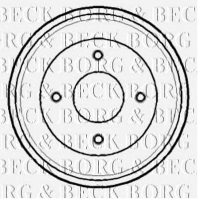 BORG & BECK bbr7129 -  Тормозной барабан